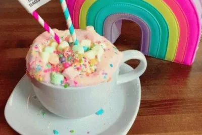 Colorful Unicorn Hot Chocolate