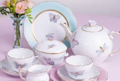 Lovely Butterfly Tea Set