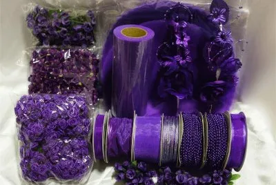 Vibrant Ribbons and Roses for Craft Projects