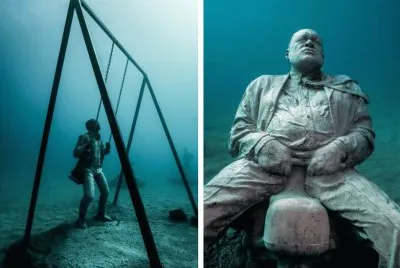 Esculturas bajo el Agua 12 por Jason Decaires Tayl