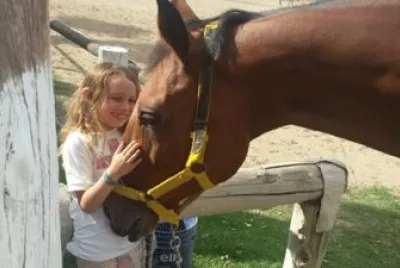 The love of Maia and her horse  "PANDORA "