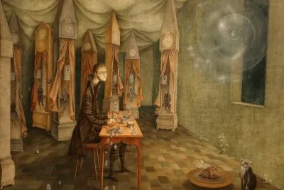 Remedios Varo, RevelaciÃ³n o El Relojero (1955)