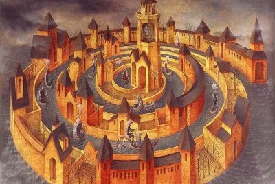 Remedios Varo, Transito en Espiral (1962)