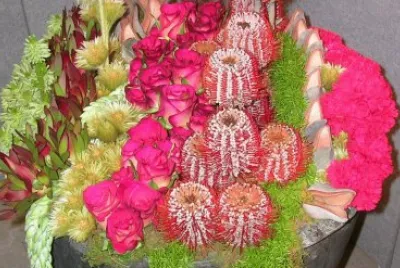 Pink flower arrangement