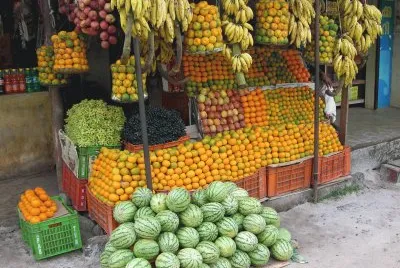 Fruit stand, India jigsaw puzzle