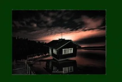 Noche desde un Portal de una Casa - Finlandia