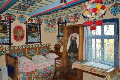Interior de casa en Zalipie-PL