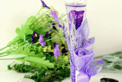 Purple Valentine Scented Candle-Craft