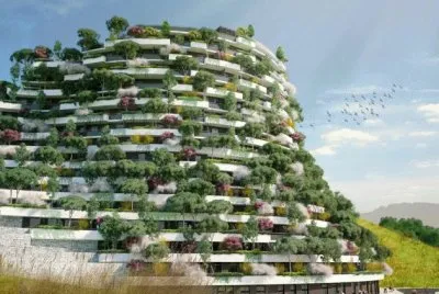 Bosque Vertical en hotel en Guizhou por StÃ©fano Bo
