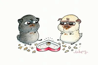 pugs valentine happy puglentine 's day