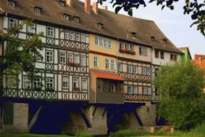 Casa puente en KrÃ¤merbrÃ¼cke-Alemania