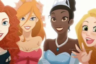 Merida Giselle Tiana Rapunzel