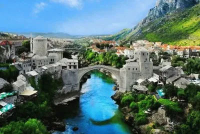 bosnia_and_herzegovina_mostar_old_town_mostar_natu jigsaw puzzle