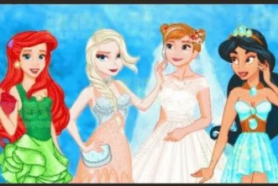 Ariel Elsa Anna Jasmine