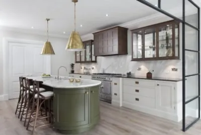 Cocina con vistas por Woodale Designs