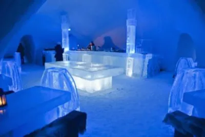 Bar at the Ice Hotel Quebec