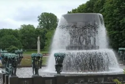 Fountain at Sculpture Park 2. jigsaw puzzle