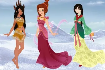 Pocahontas Megara Mulan
