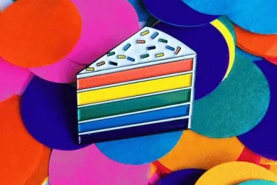 Rainbow Cake Pin