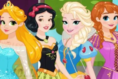Rapunzel SnowWhite Elsa Anna