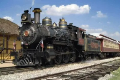 Tren de Grapevine, 1896, Texas, USA