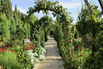 Alhambra Garden Path, Granada, Spain jigsaw puzzle