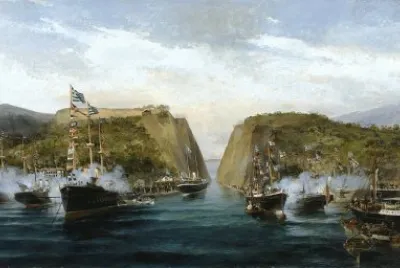 Corinth canal inauguration