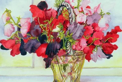Sweet Peas in a Vase