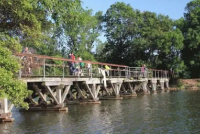 Dyssebroen bridge to Christiana No Cars Allowed jigsaw puzzle