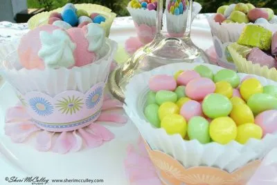 Pretty Easter Candy Display