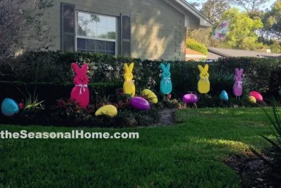 Easter Garden of Peeps and Eggs jigsaw puzzle