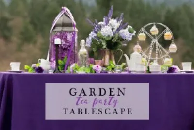 Lovely Garden Tea Party Tablescape jigsaw puzzle