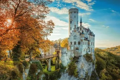 פאזל של Lichtenstein-Castle-in-Wurttemberg.