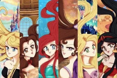 Aurora Belle Ariel Megara Rapunzel Jasmine