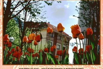 AMURRIO (ÃLAVA) â€“ BUEN TXAKOLI Y BONITAS FLORES jigsaw puzzle