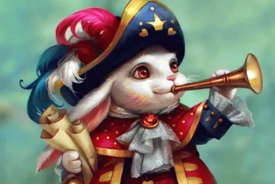 Conejo Trompetista jigsaw puzzle