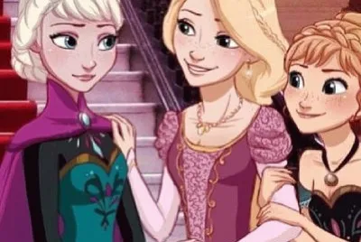 Elsa Rapunzel Anna
