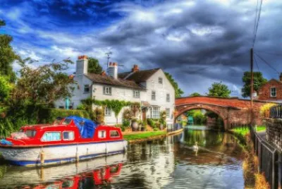 England_Houses_Rivers_ jigsaw puzzle