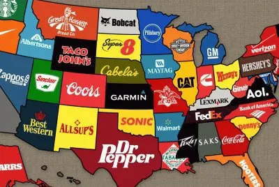 פאזל של Us-Brands-Map