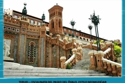 TERUEL â€“ ESCALINATA DEL PASEO DEL Ã“VALO
