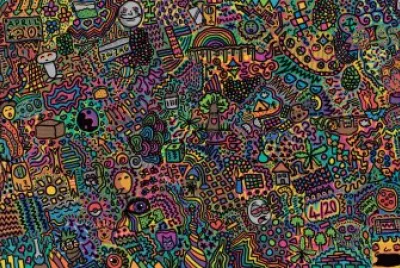 פאזל של psychedelic doodles