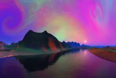 mountain lights