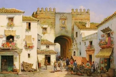 פאזל של Paisaje-Antiguo-en-Oleo