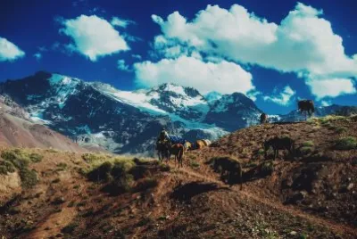 La Cordillera de los Andes en Mendoza. Argentina