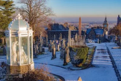 Stirling graveyard Winter frost
