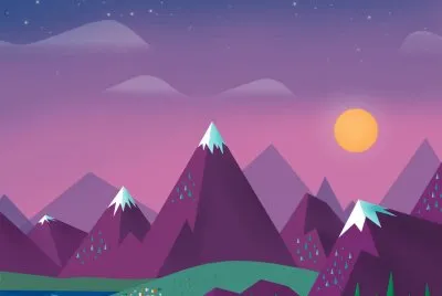 Minimalismo, cielo, nubes, sol, montaÃ±as,.jpg