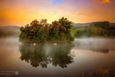 Misty sunrise Banton Loch jigsaw puzzle