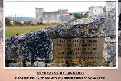 SOTOPALACIOS (BURGOS) - PLACA MOVIMIENTOS DEL CID