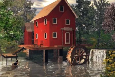 Artistico- Molino De Agua jigsaw puzzle