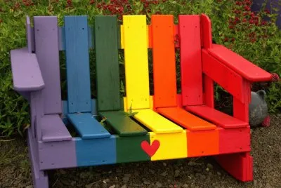 panchina arcobaleno jigsaw puzzle